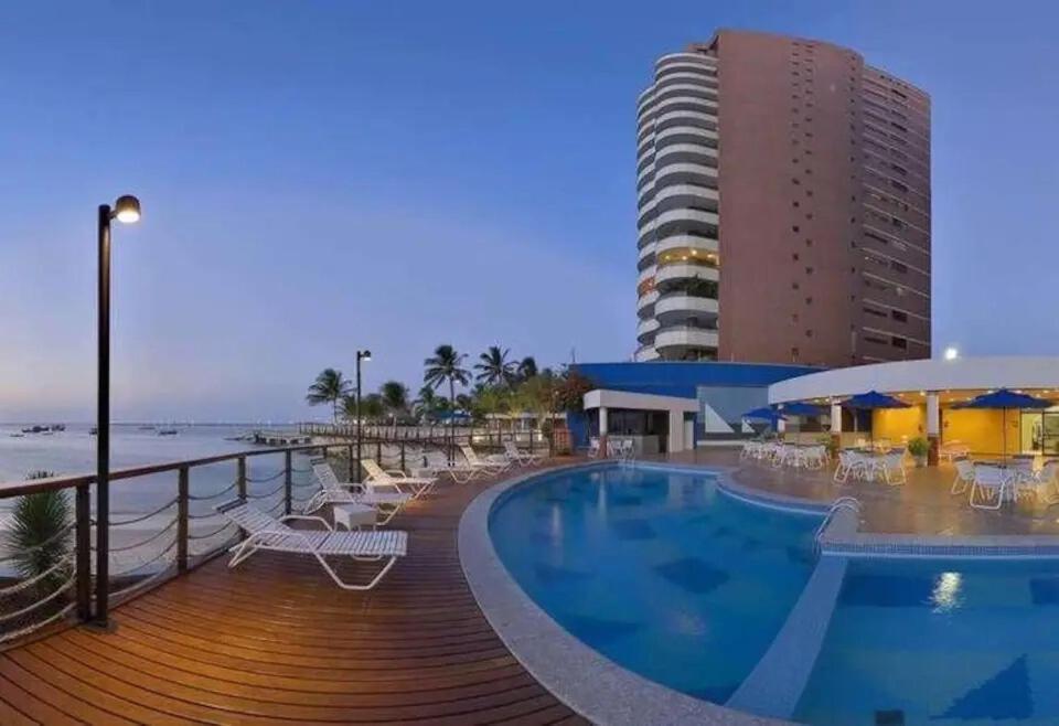 Ferienwohnung Flat Iate Plaza Na Beira Mar Com Vista Mar Fortaleza  Exterior foto